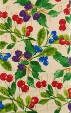 Fruits Flannel Back Vinyl Tablecloths Assorted Sizes Sq.Obl. Rd
