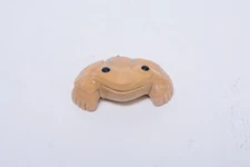 Zuni fetish:  frog; Georgette Quam; dolomite; 1 1/2"