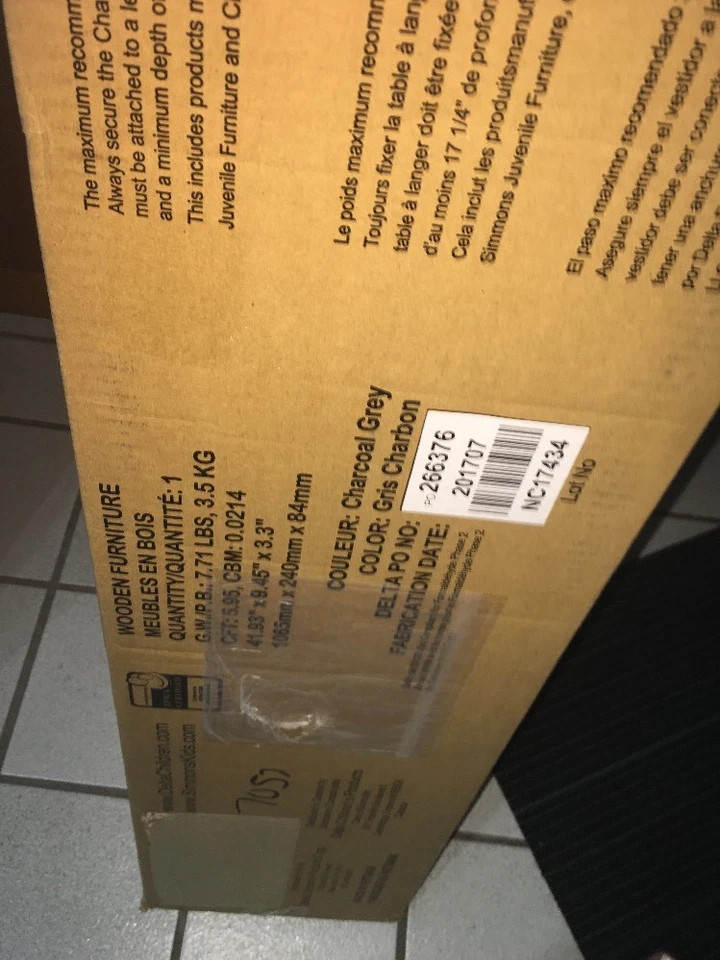 Topper cambiador Delta Children Summit - gris carbón 0550-029AA Foto 3 de 3