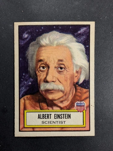 1952 Topps look n' see ALBERT EINSTEIN card (Babe Ruth of Physics)