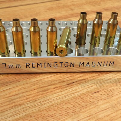 7mm Remington Mag - Precision Loading Block - 1'' Billet Aluminum (25) (50) (100)