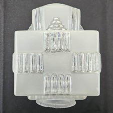 Wundersch&ouml;ne,Deckenlampe, satiniertes Glas,Bajonettverschluss, Orig. Art Deco