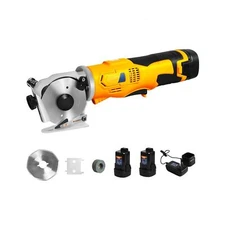 MXBAOHENG Electric Fabric Scissors Cordless Round Knife Cutting Machine Porta...