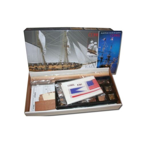 Corel SM61 Eagle Kit Barco En Madera Escala 1:85 - Imagen 2 de 3