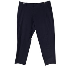 Uniqlo Pants Mens 2XL Blue Chino Regular Fit Stretch Elastic Waist 143403