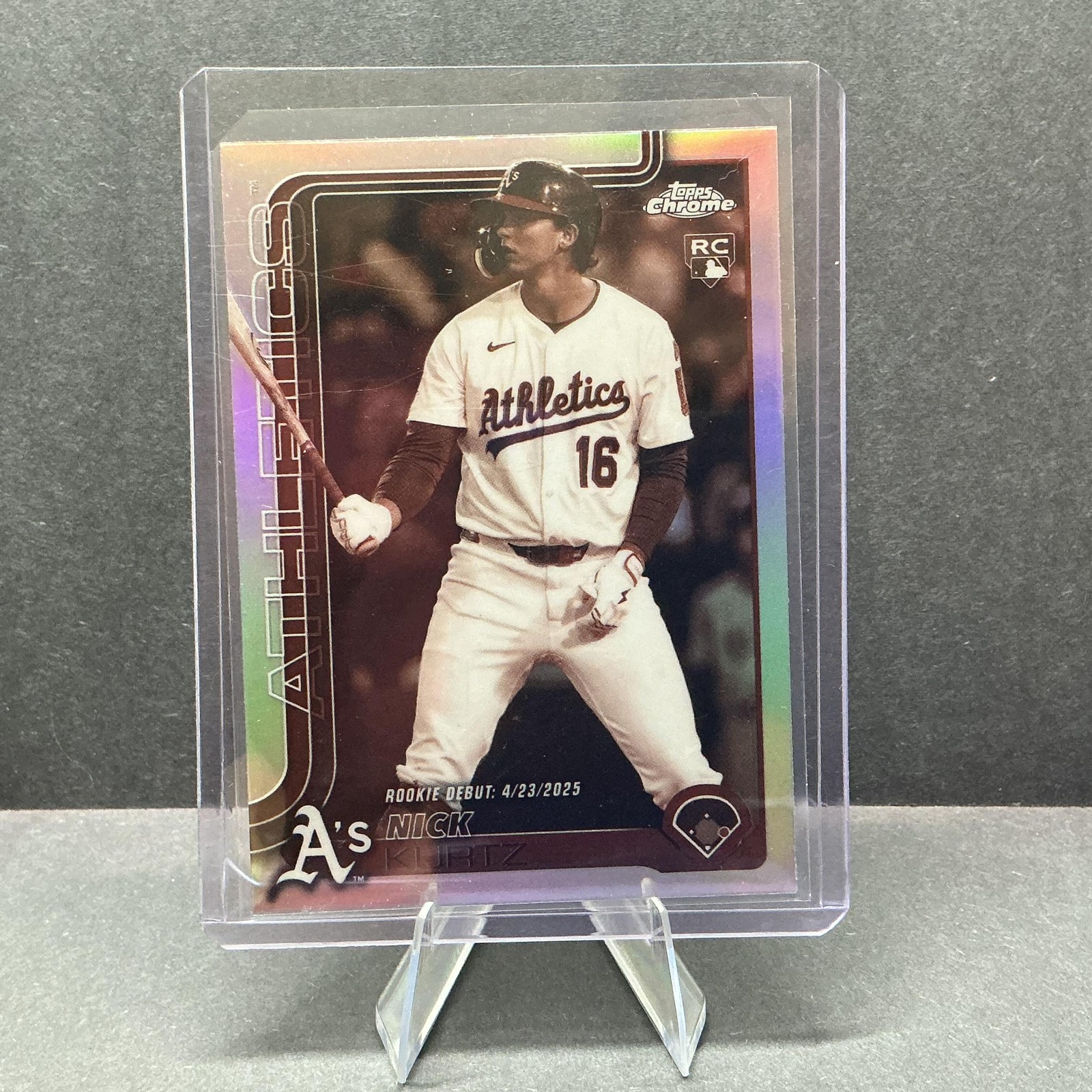 2025 Topps Chrome Update #USC180 Nick Kurtz Sepia Refractors