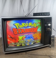 vtg Zenith 19 Custom 80s Retro Gamin CRT Tv W/remote RF Modulator Tested