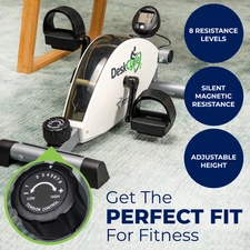 DeskCycle Under Desk Bike Pedal Exerciser, Black