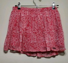 Abercrombie Fitch Women's Pink Paisley Layered Skirt Size XS