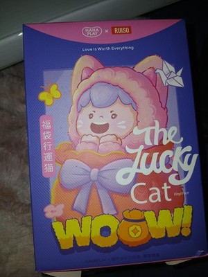 The Lucky Cat WOOW! Plush Stuffed Animal w/ Vinyl Face Blind Box 