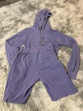 trapstar women’s purple tracksuit size large 