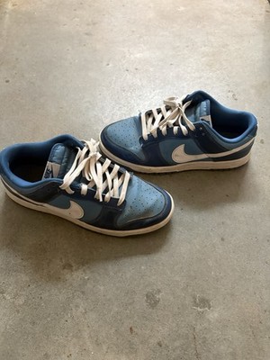 Nike Dunk Low Retro Dark Marina Blue/White Size 10. Men's