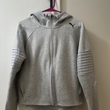 PUMA DryCELL Womens Full Zip Hooded Fleece Ho...
