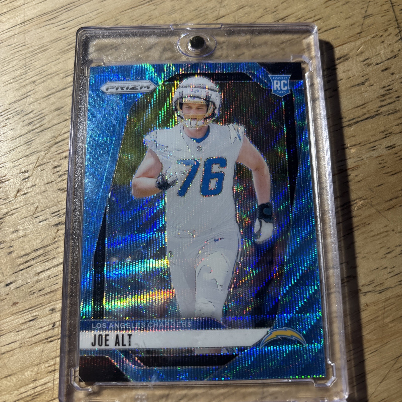 2024 Prizm Joe Alt RC /230 Blue Wave #353 Rookie Chargers