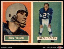 1957 Topps #29 Billy Vessels Colts Oklahoma 6.5 - EX/MT+