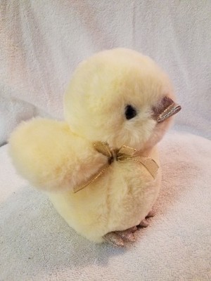 Chicken Yellow Chick Gold Glitter FAO SCHWARZ 7'' Plush Stuffed Easter 2022 Peep