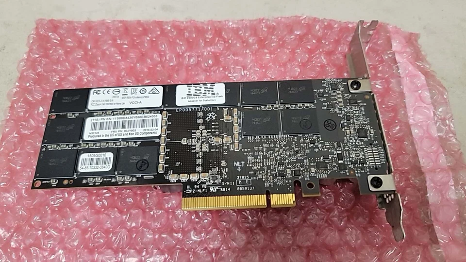 IBM 00JY003 2600GB Multi-Level PCI Express 2.0 x8 Enterprise IO3 Flash Adapter - Image 3 of 3