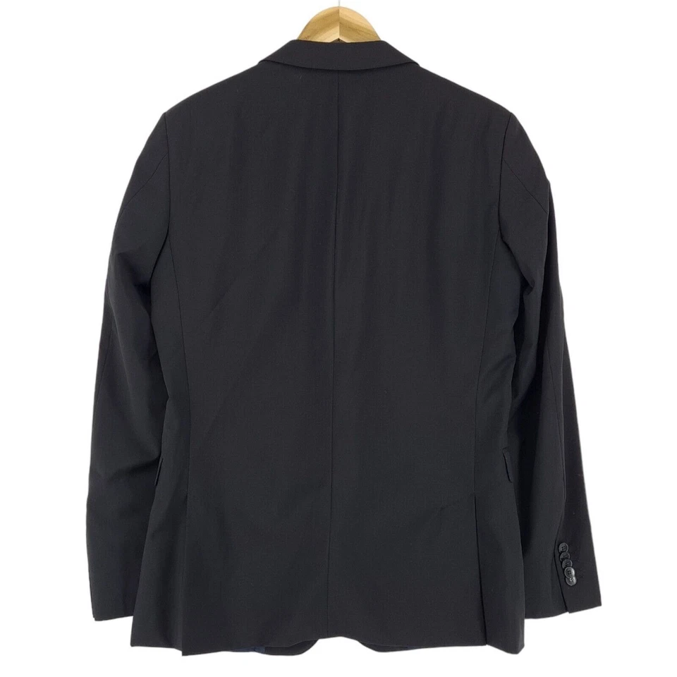 Blazer Chaqueta Traje Strellson Negro Lana Virgen Hombres At3 Talla EU 50 UK/US 40 Foto 3 de 4