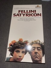 Fellini Satyricon VHS 1969 MGM/UA Release (1988) Italian w/ English Subtitles