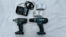 MAKITA HP488D DRILL AND TD127D IMPACT WITH BATTERIES AND CHARGER
