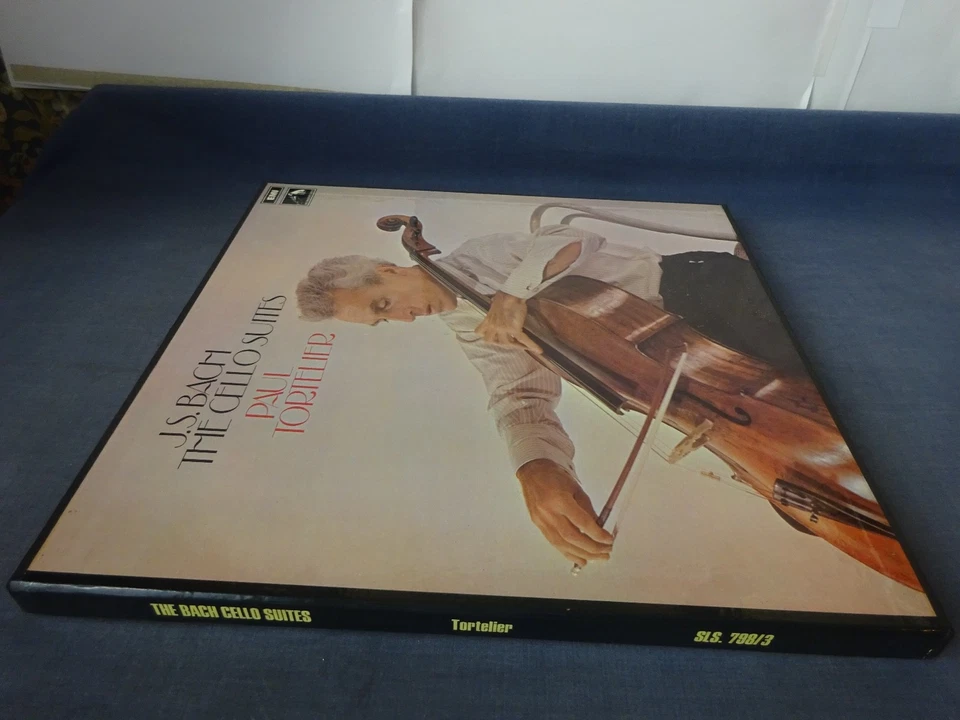BACH - THE CELLO SUITES 3LP BOX, Paul Tortelier, EMI SLS 798/3 - Image 3 of 4