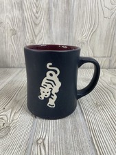 Taza de café Starbucks Sumatra Tiger 16 oz mate negro granate hueso 2012 taza