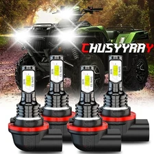 LED Headlight Bulbs For Honda TRX250X TRX250X1 2018-2024 34901-HR3-A21 White