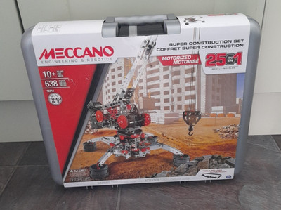 Meccano 16214 motorisiertes Super-Bauset 25 in 1 Modelle brandneu im Karton