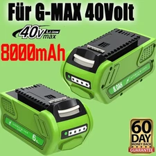 For Greenworks G-MAX 29462 RC 40V 8.0Ah Battery 29472 29462 20202 29252 LITHIUM