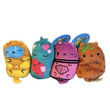 Cats vs Pickles Lot Of 4 Plush 5  Toy Collection by Cepia