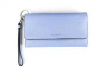 $208 HENRI BENDEL Uptown Out & About Organizer Wallet Wristlet Periwinkle NWOT