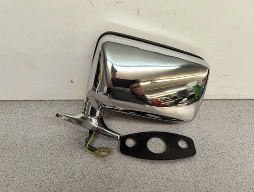 82-86 JAGUAR XJS POWER DRIVER LEFT LH SIDE VIEW DOOR MIRROR CHROME