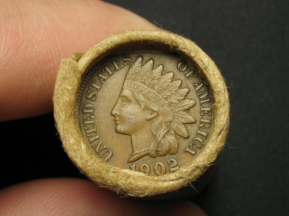 🔥 HALF ROLL 25 COIN SHOTGUN PENNY INDIAN HEAD CENTS UNC. AU+ 1900-1909 LOT 1 - Image 3 of 4