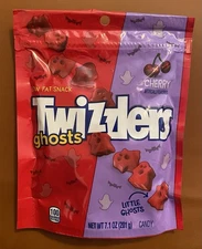 Ghosts Cherry Flavored Chewy, Halloween Candy Bag, 7.1 oz