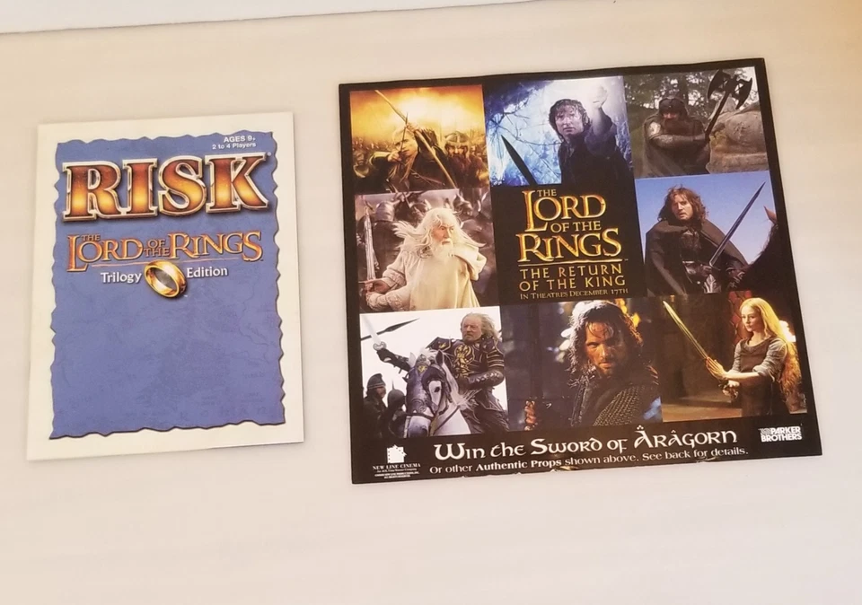 Risk The Lord of The Rings Trilogy Edition 2003 Open Box Complete Parts Sealed - Image 4 of 4