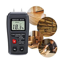 Digital LCD Wood Moisture Meter Detector Tester Wood Firewood Paper Cardboard US