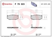 Bremsbelagsatz Scheibenbremse Prime Brembo P 79 023 FüR Swift Suzuki 3 MZ EZ 4X4