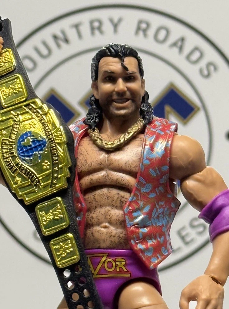 WWE Ultimate Edition 6-in Razor Ramon Collectible Action Figure with Accessories and Multiple Pose Options