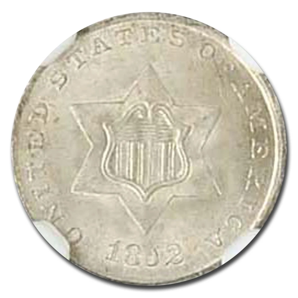 1852 Three Cent Silver MS-67 NGC - Image 2 of 3