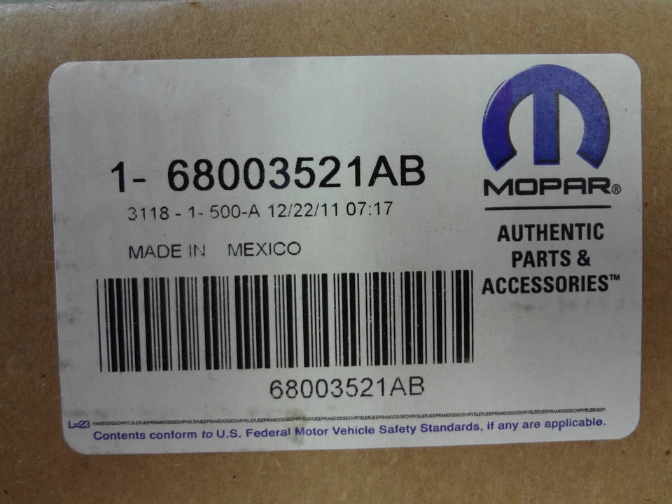 11-12 Dodge Ram 2500 3500 eje de transmisión trasero junta en U Mopar nuevo OEM Foto 4 de 4