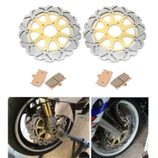 Front Brake Disc Rotors Pads FOR Suzuki GSXR 600 750 2000-2003 TL1000S 1997-2001