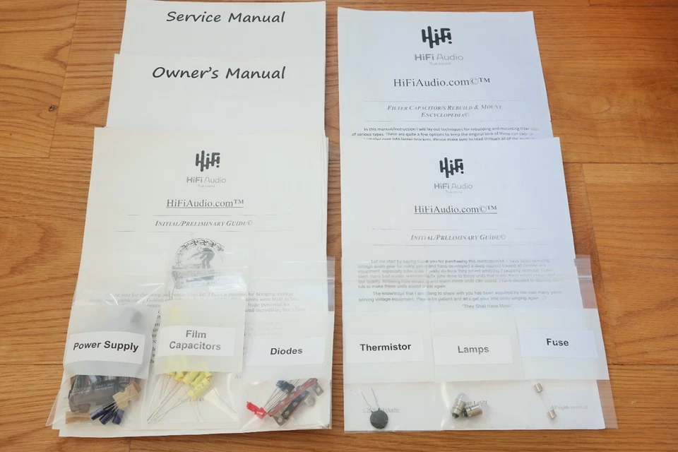 ALTEC 1567A amplificador de tubo restauración recapitulación reparación actualización reconstrucción kit condensador Foto 2 de 4