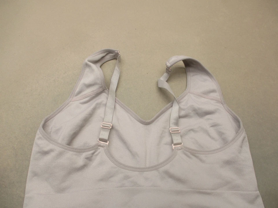 Sutiã esportivo feminino PUMA tamanho XL roxo sem forro sem fio puxar costas corrida 9S - Imagem 4 de 4