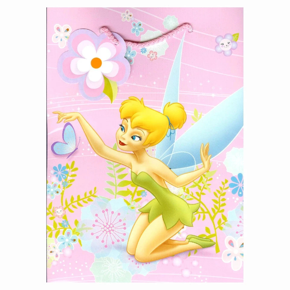 10 Подарочные пакеты Disney Pixie Динь-Динь Фея цветочный день рождения вечеринки пользу лот новый - Изображение 3 из 4