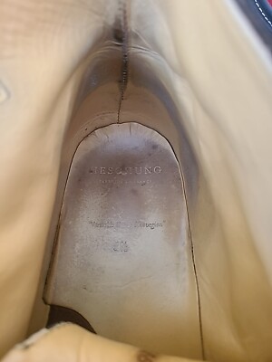 EUC $650 Heschung Dk Brown Suede Desert Chukka Dress Boots  display picture 3