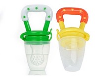 VBaby Colorful Baby Food Feeder Baby Teething Toy Silicone Teether Pacifier