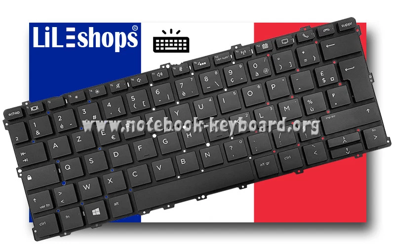 Clavier Français Original Pour HP EliteBook x360 1030 G2 Rétroéclairé NEUF