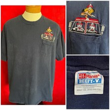 VINTAGE 1990s Funny Fire Department Shirt Dalmations Driving Firefighter Shirt