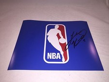 LUKE KENNARD DETROIT PISTONS SIGNED NBA LOGO 8x10 PHOTO DUKE BLUE DEVILS 2