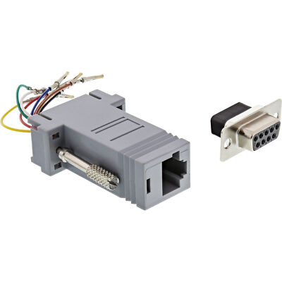 InLine  Adapter, 9pol Sub D Buchse an RJ45 Buchse